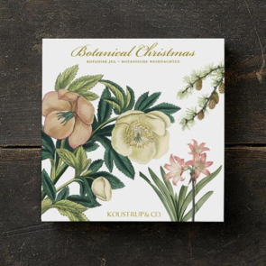 Kortpakke kvadratisk Botanical Christmas