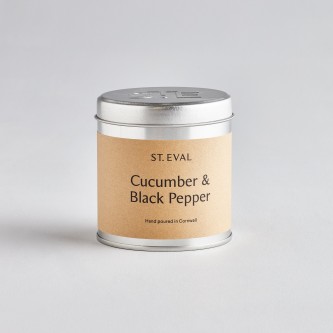 duftlys i boks cucumber & black pepper
