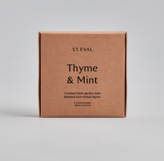 duftende telys thyme & mint