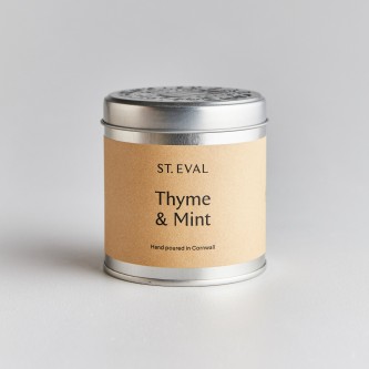 duftlys i boks thyme & mint